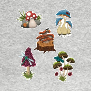 Mushroom Whimsy Collection T-Shirt